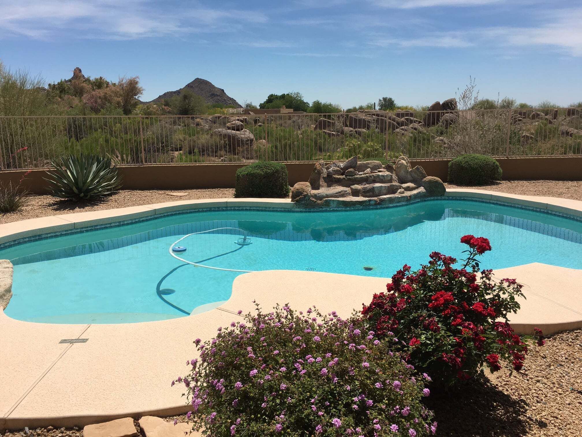 A heated pool