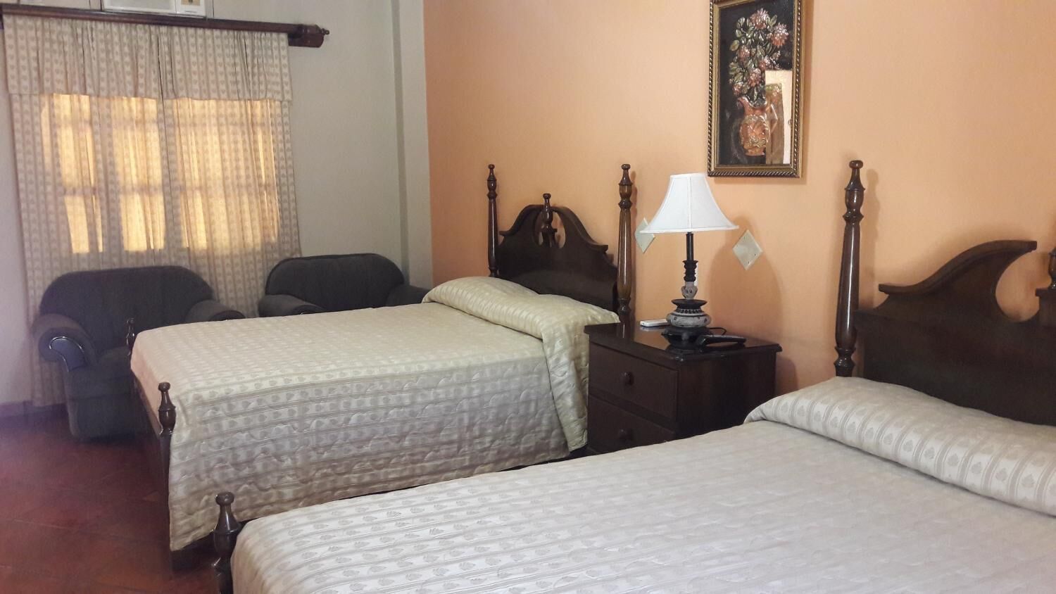 hypo-allergenic bedding, down duvets, blackout curtains