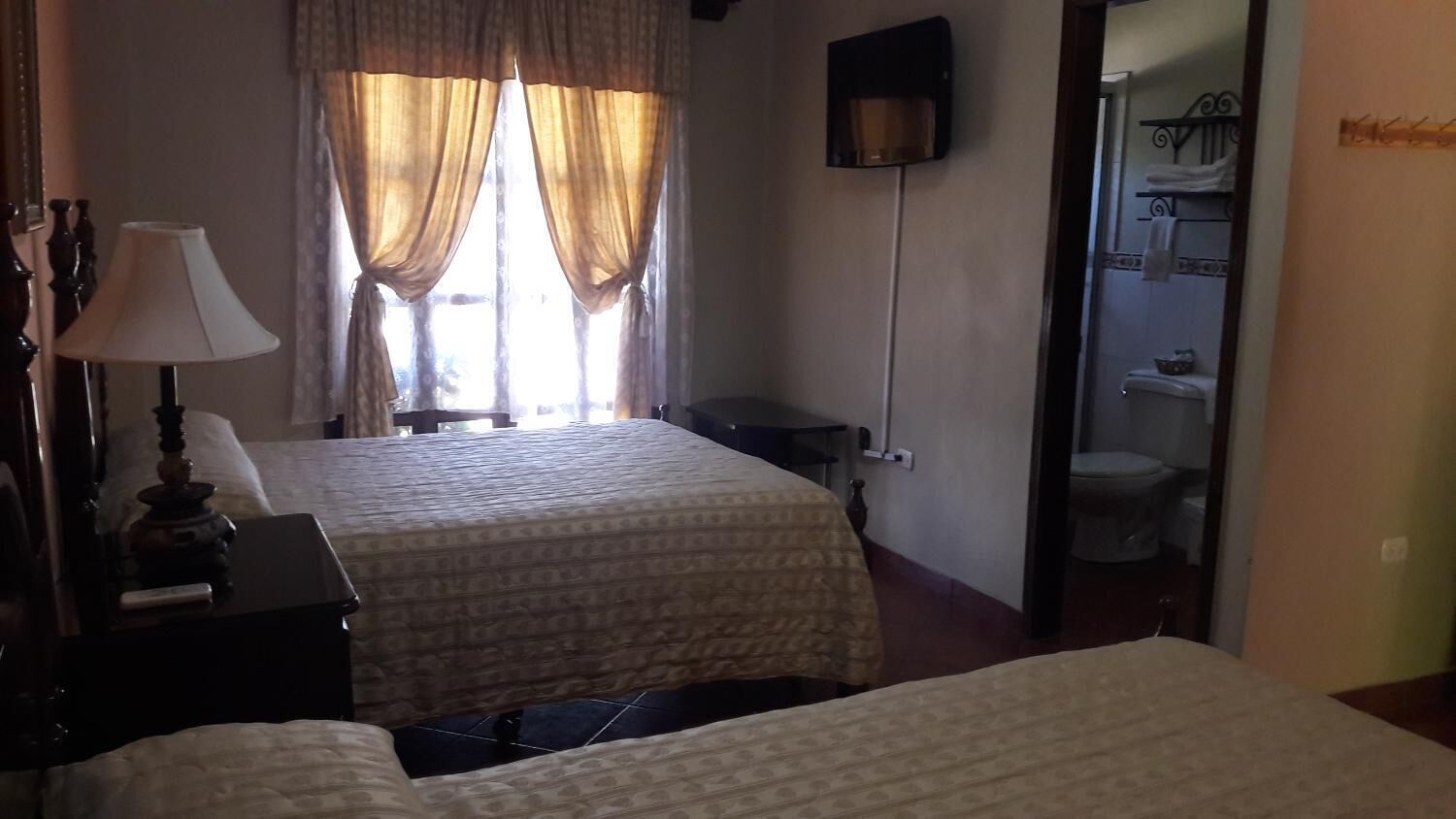 hypo-allergenic bedding, down duvets, blackout curtains