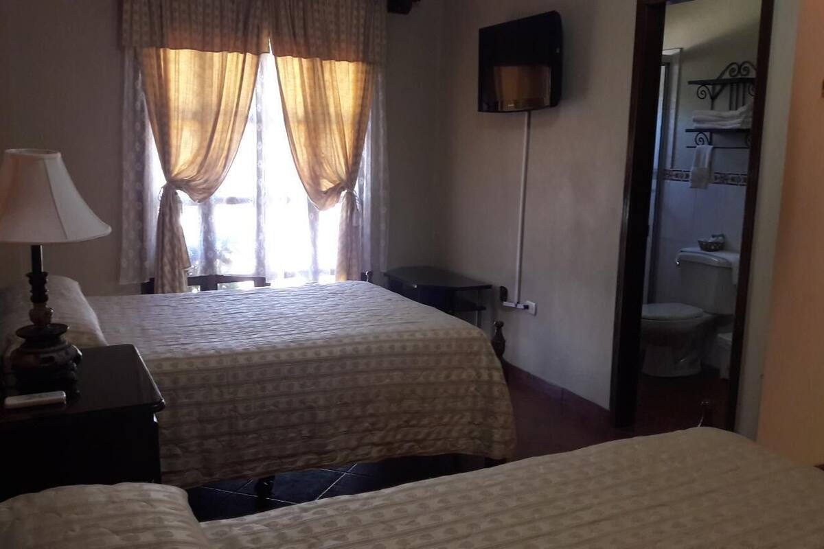 hypo-allergenic bedding, down duvets, blackout curtains