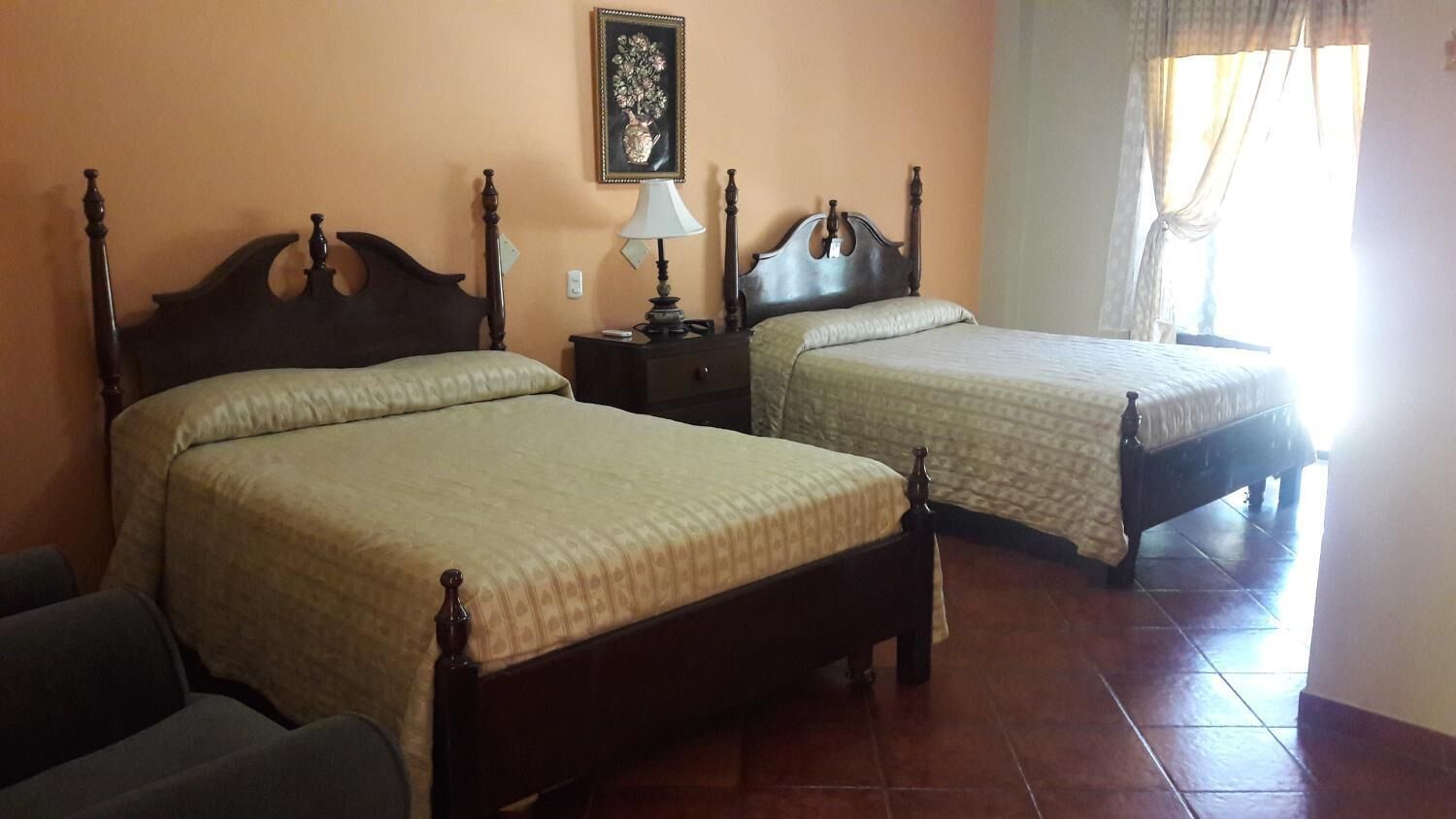 hypo-allergenic bedding, down duvets, blackout curtains