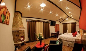 Premium-Ferienhütte, Whirlpool, Bergblick