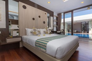3 bedrooms, pillow-top beds, in-room safe, individually furnished - The Reiko Villa Bali (Nusa Dua)