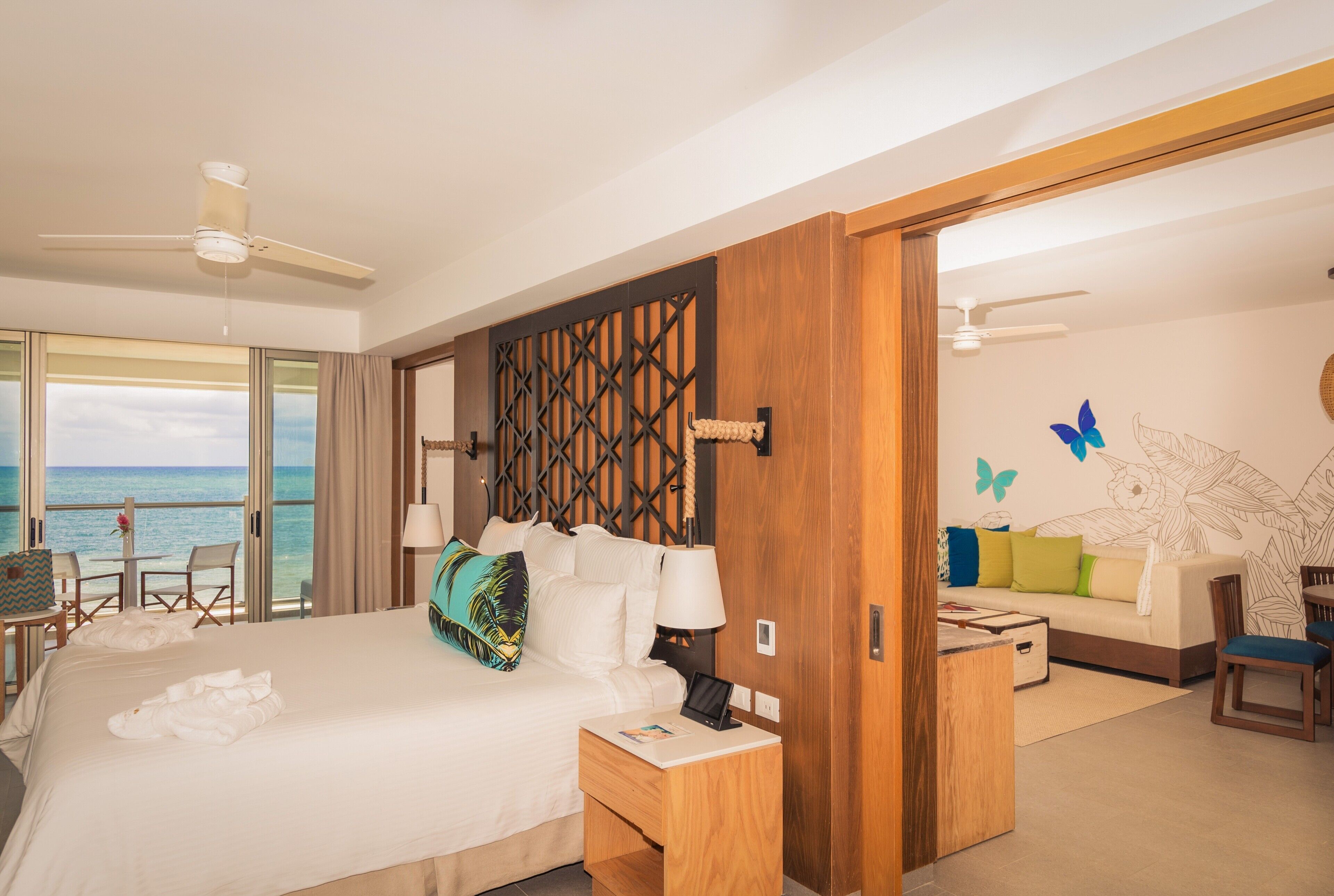 preferred club master suite ocean view | premium bedding, down duvets, free minibar, in-room safe