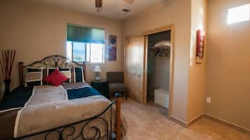 1 bedroom, iron/ironing board, travel crib, WiFi