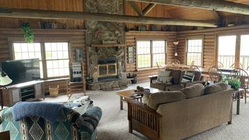TV, fireplace, DVD player, table tennis