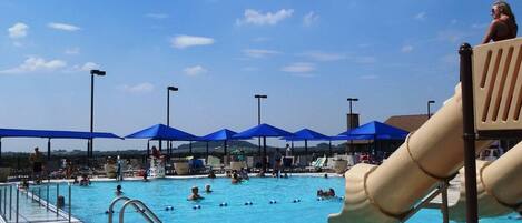 Indoor pool, outdoor pool