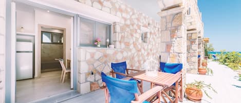 Deluxe Quadruple Room, 2 Bedrooms, Sea View | Balcony