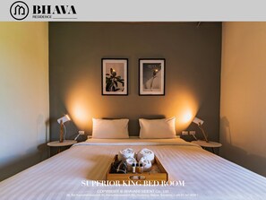 Superior Double Room | Desk, free WiFi, bed sheets - Bhava Residence (Hat Yai)
