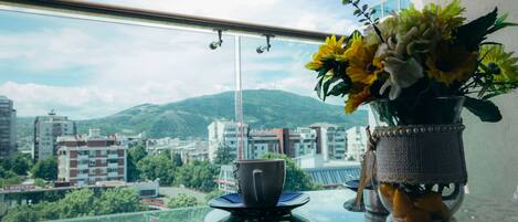 Comfort Condo, City View | Terrace/patio