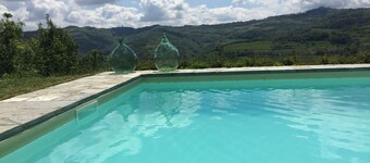 Authentic stone house in the heart of Piedmont - with pool and wild views