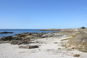 Vlak bij het strand
