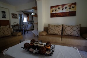 TV, lareira, DVD player