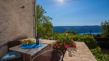 Departamento básico, vista al lago | Vista del balcón