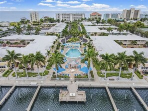 Outdoor pool, a heated pool - Sleeps 4 One Bedroom+Den at Barefoot Beach Resort in Indian Shores (Indian Shores)