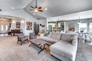 Smart TV, DVD player, books