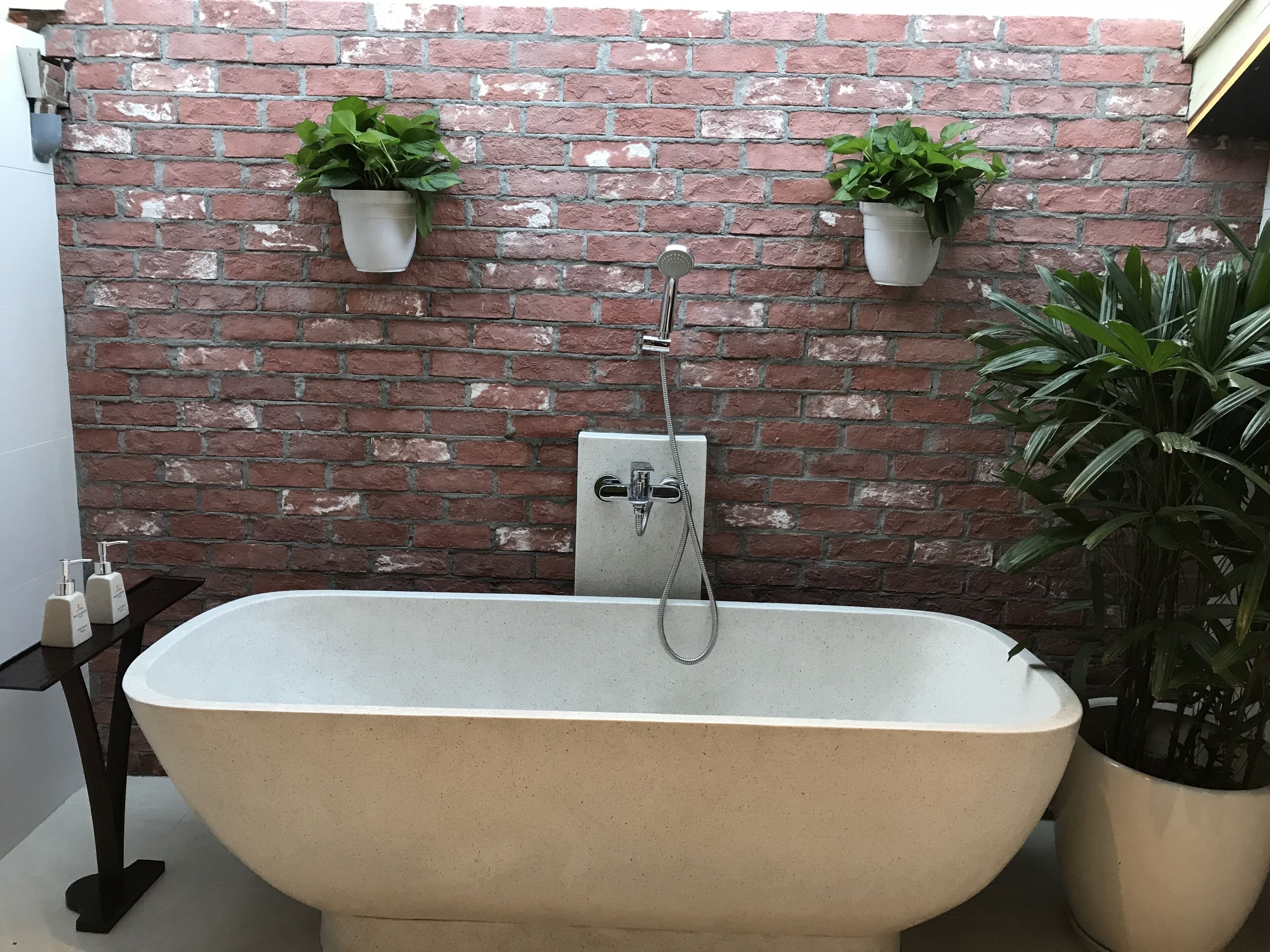 deluxe loft | bathroom | separate bathtub and shower, hydromassage showerhead, free toiletries