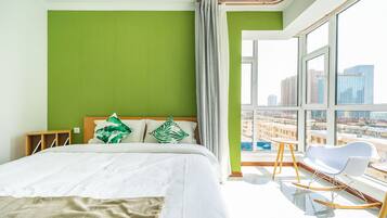 Familienapartment, 3 Schlafzimmer | 3 Schlafzimmer, Schreibtisch, Verdunkelungsvorhänge, kostenloses WLAN