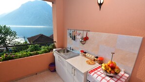 Family Apartment, Sea View | Private kitchenette | Fridge, electric kettle - Apartments & Rooms Vanja (Kotor)