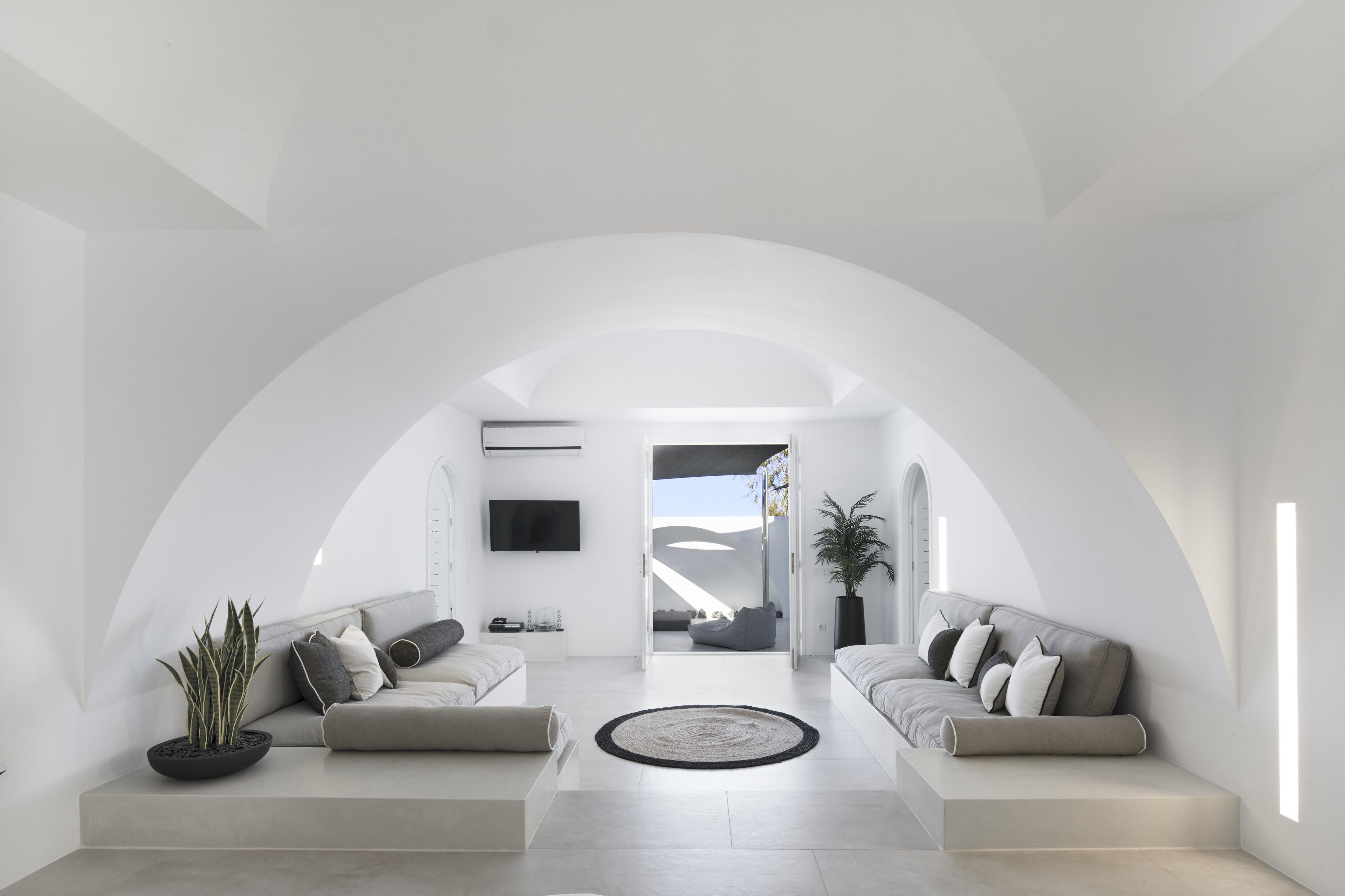 Luxury Villa, 3 Bedrooms, Private Pool, Pool View | Living room | 45-inch flat-screen TV with cable channels, Smart TV, video-game console