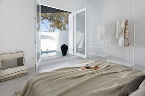 Luxury Villa, 3 Bedrooms, Private Pool, Pool View | View from room - Le Blanc Nest (Santorini)