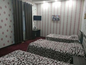 Basic Triple Room, 3 Twin Beds | Living area