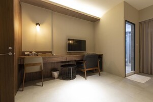 Family Room (8301) | Desk, blackout drapes, soundproofing, free WiFi