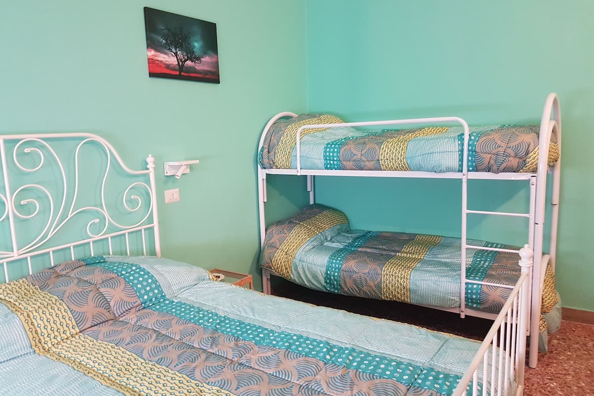 Standard Quadruple Room, Shared Bathroom, City View | Frette Italian sheets, premium bedding, down comforters, free WiFi