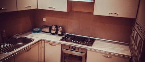 Microwave, coffee/tea maker