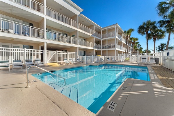 108 Grand Caribbean West - Condo is located just steps from the pool and hot tub area. It doesn't get any better than this.