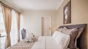 1 bedroom, iron/ironing board, WiFi, bed sheets - Stylish central apartment in Rhodes City - 5 mins to Old City & the beach (Rhodes)