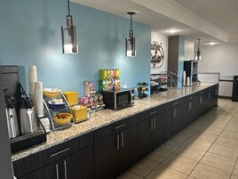 Free daily on-the-go breakfast