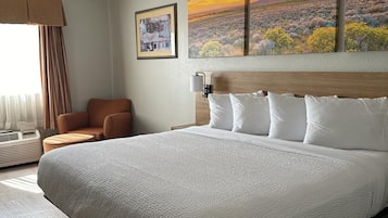 Mobiliario individual, escritorio, cortinas opacas