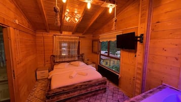 Phòng đôi tiện nghi đơn giản, 1 giường đôi, quang cảnh núi | Minibar, truy cập Internet không dây miễn phí, bộ trải giường