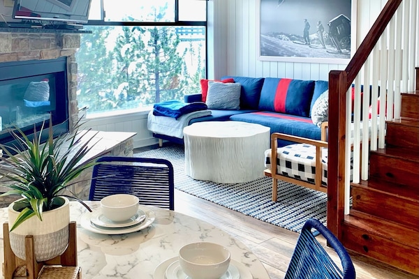 TV, caminetto, libri, videoteca