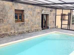 Indoor pool, outdoor pool