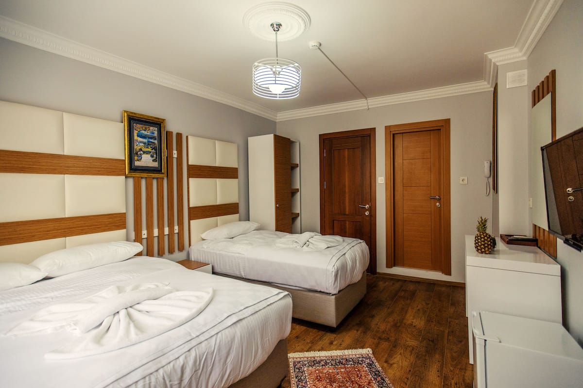 Quarto triplo standard, vista para a cidade | Vista do quarto