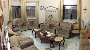 Lobby sitting area - House of Peace Hostel (Bethlehem)