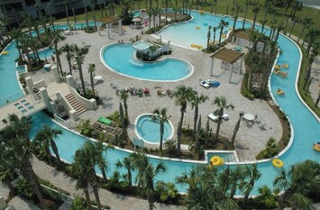 Lazy river during the day