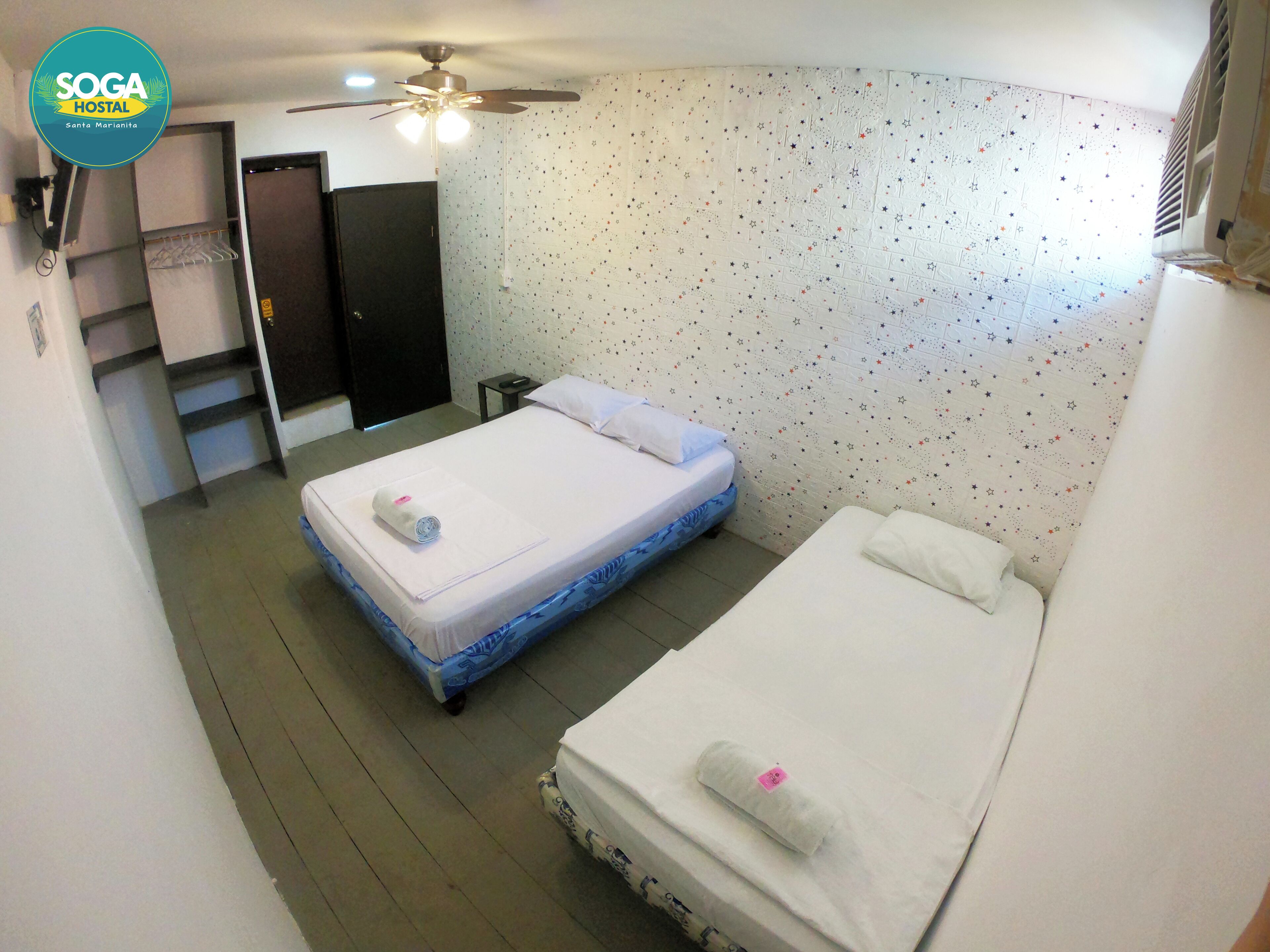 Free WiFi, bed sheets