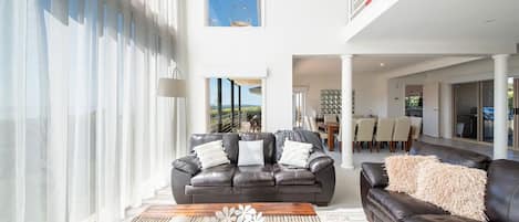 Smart TV, fireplace, video games, DVD player