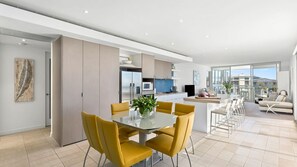 Dining - Azure Bliss | Majestic Apartment on the Water (Safety Beach)