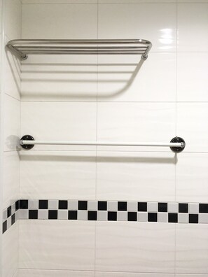 Basic Double Room, 1 Double Bed (303) | Bathroom amenities | Shower, free toiletries, hair dryer, slippers - H Fun Hotel (Kaohsiung)