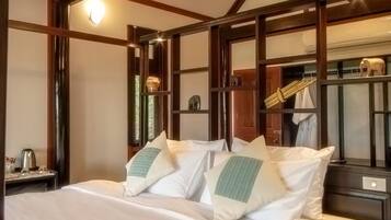 Coffres-forts dans les chambres, draps fournis