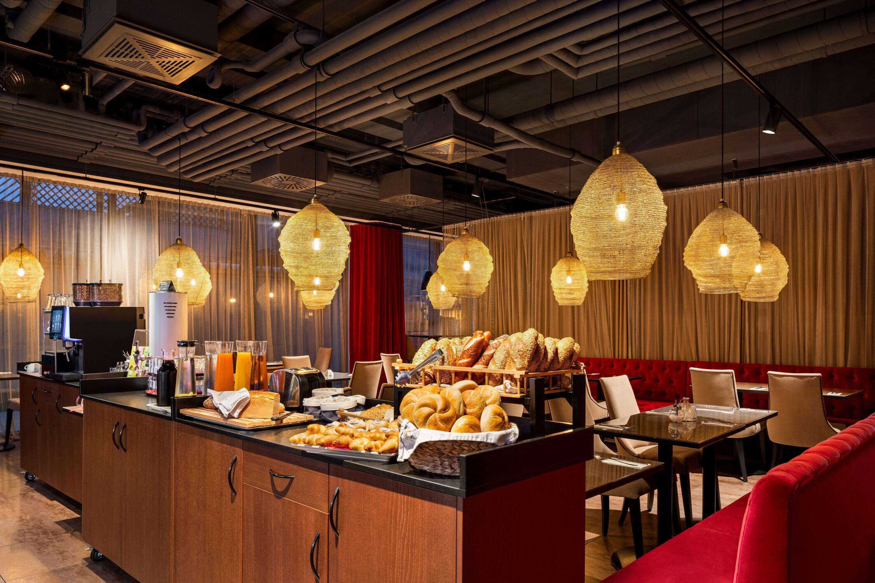 daily buffet breakfast (eur 18 per person)