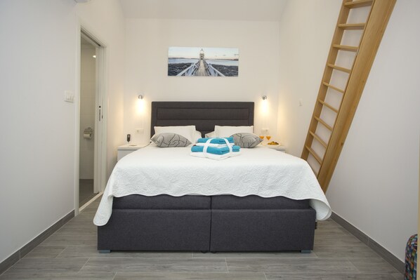 Deluxe Double rooms, shared terrace | 오리/거위털 이불, 객실 내 금고, 책상, 노트북 작업 공간