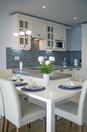 Superior Apartment, Multiple Beds, Bay View | In-room dining - You cant beat this view Apartments (Kotor)