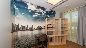 Brooklyn Bridge & Wischtechnik  | 办公桌、遮光窗帘、免费 WiFi、床单