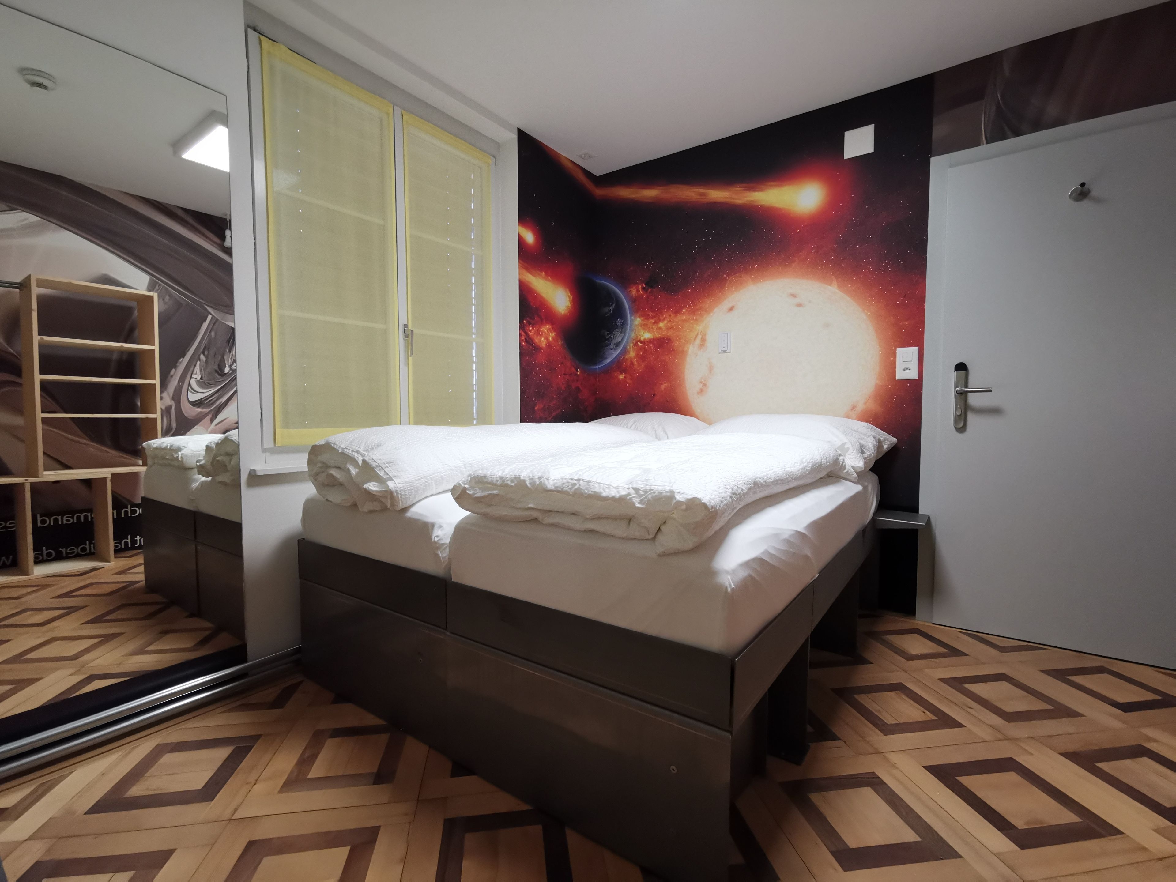Desk, blackout drapes, free WiFi, bed sheets