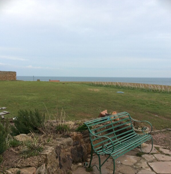 Vue sur la campagne depuis l’hébergement